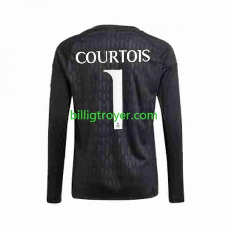 Billige Fotballdrakter Real Madrid Thibaut Courtois 1 Keeper Bortedraktsett 2023/24 Langermet